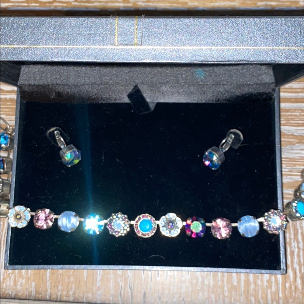 necklace and earrings